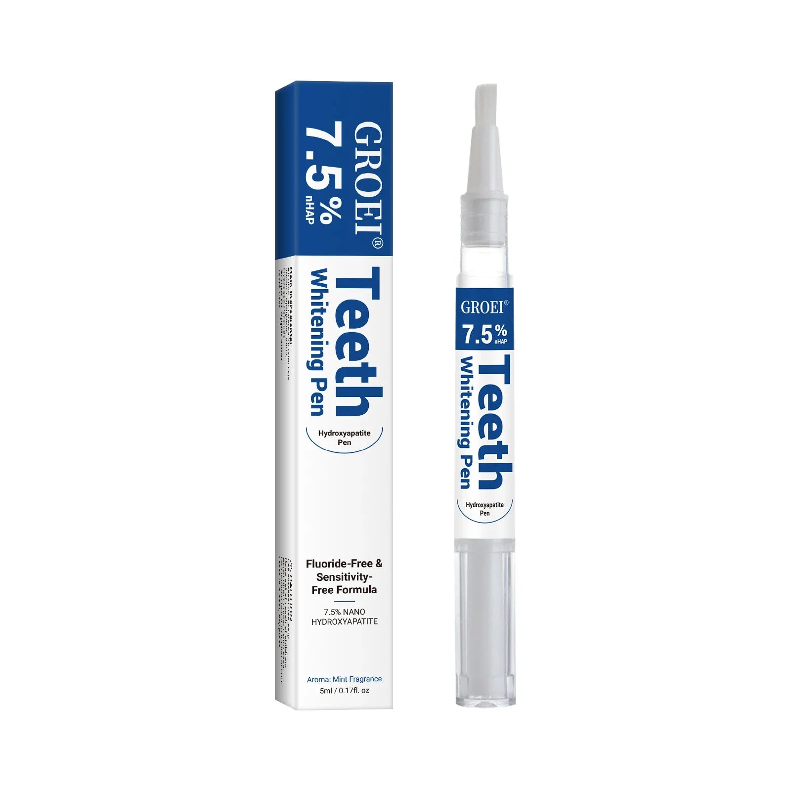 Tidesmit Hydroxyapatite Enamel Repair Toothpaste and Whitening Pen kit for stain removal and fresh breath.