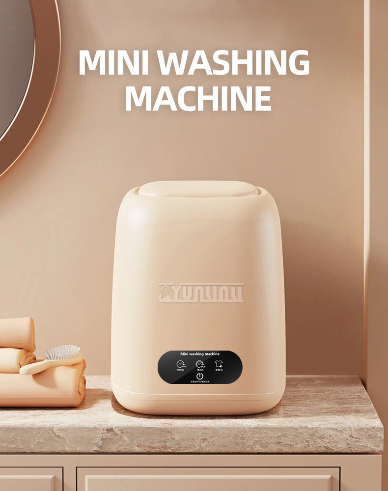 Tidesmit portable mini clothes washer, compact automatic laundry machine for underpants, bras, and baby clothes view 7