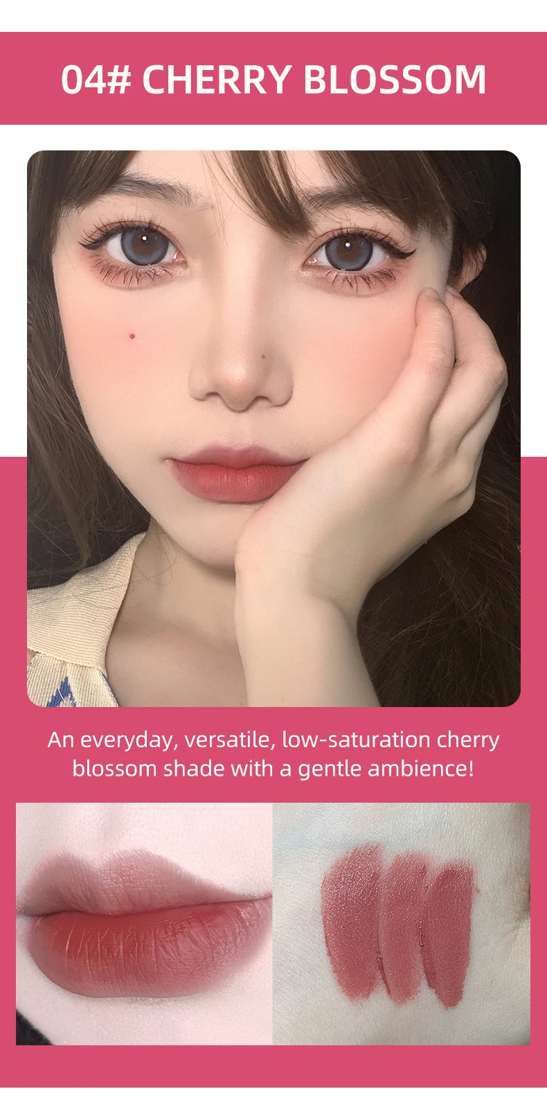 Tidesmit CACE matte liquid lipstick set with lip plumper and necklace in display box makeup kit