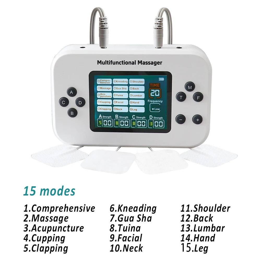 Electric Muscle Stimulator & TENS Pulse Massager - Tidesmit Body Shaping Massage Equipment Tidesmit