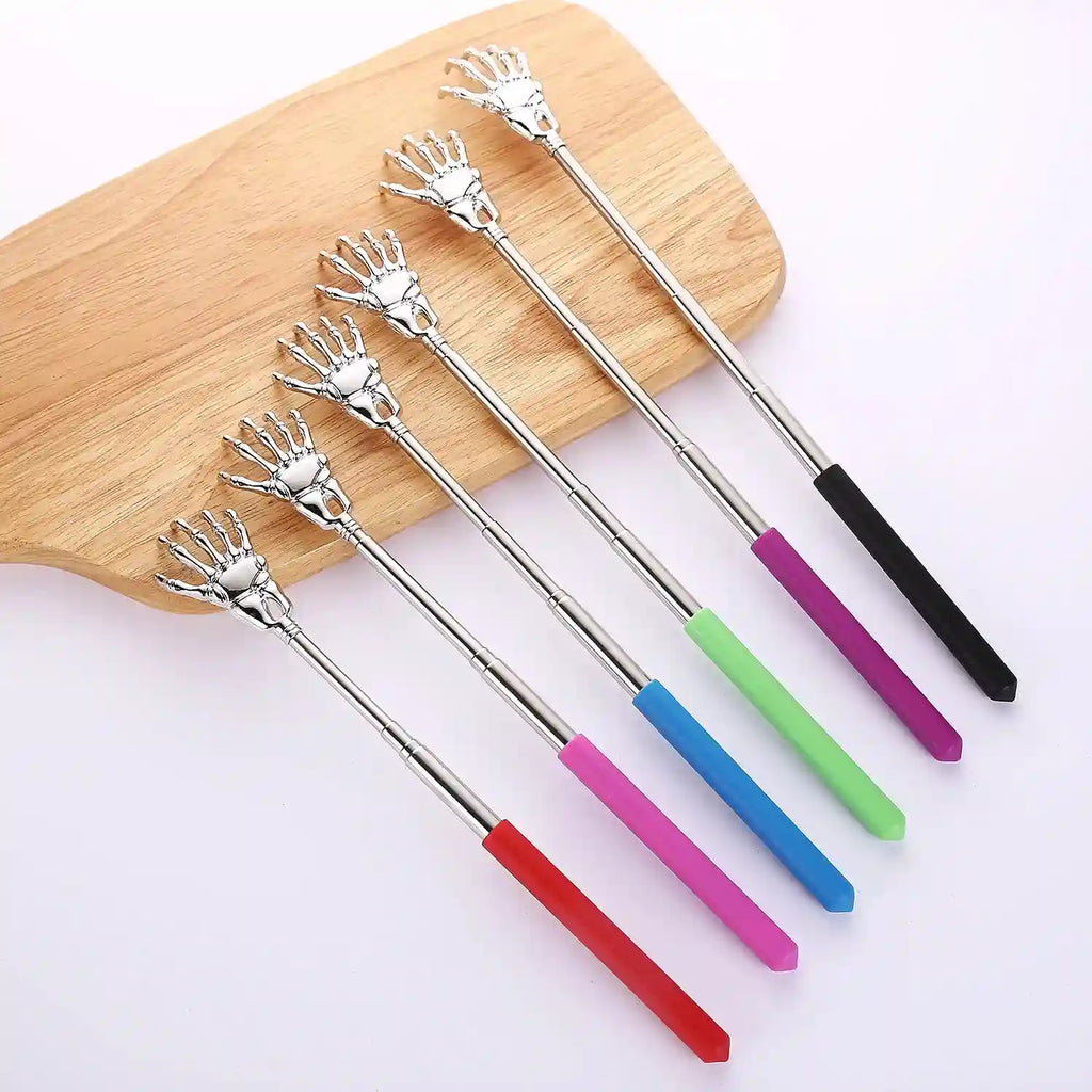 Portable Telescopic Back Scratcher - Stainless Steel Extendable Tool Back Massage Instrument Tidesmit