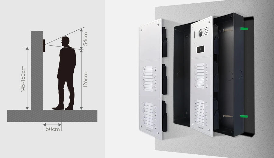HOMSECUR HDK Camera Doorbell BC151HD-32S For HDK 25 to 32 Families Video Door Phone Intercom