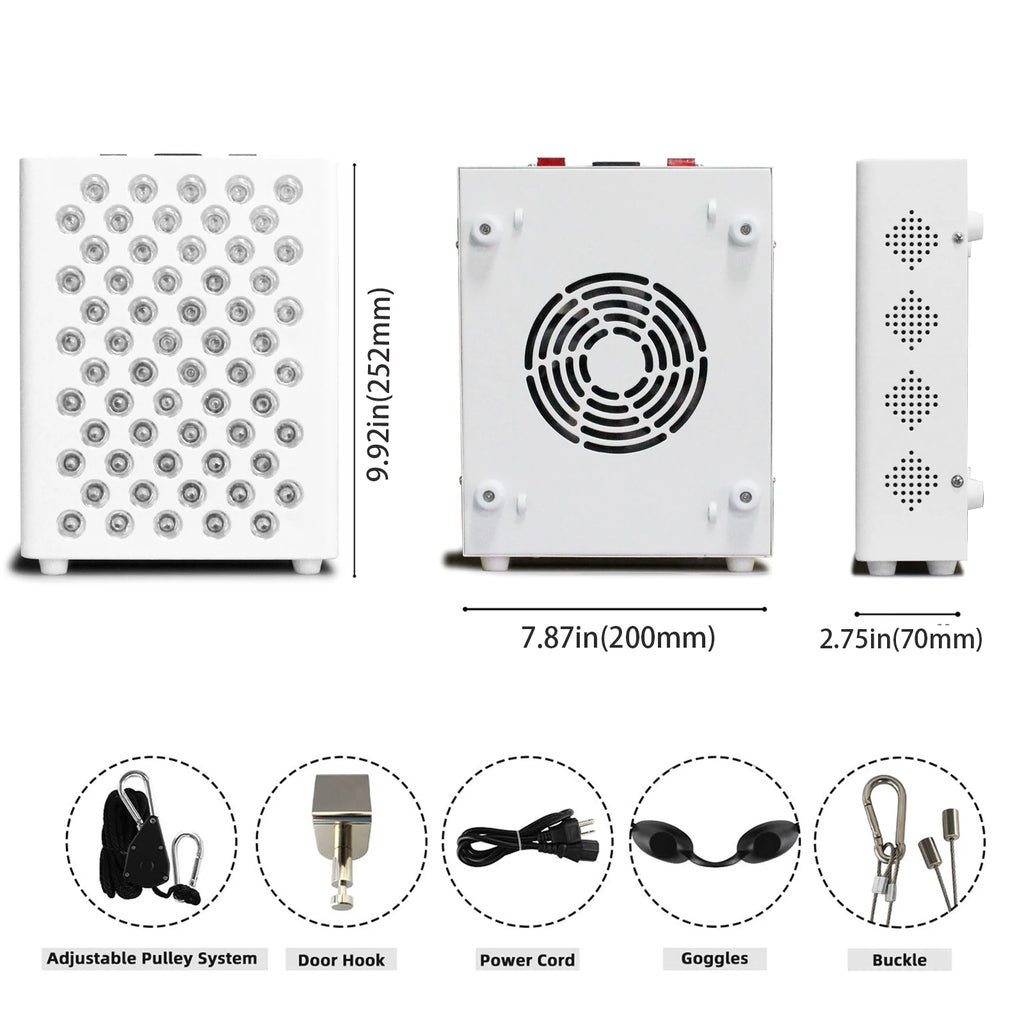 New 300W 500W 1000W 1500W Full Body Red Light Therapy Panel 630nm 660nm 810nm 850nm Infrared Therapy Lamp