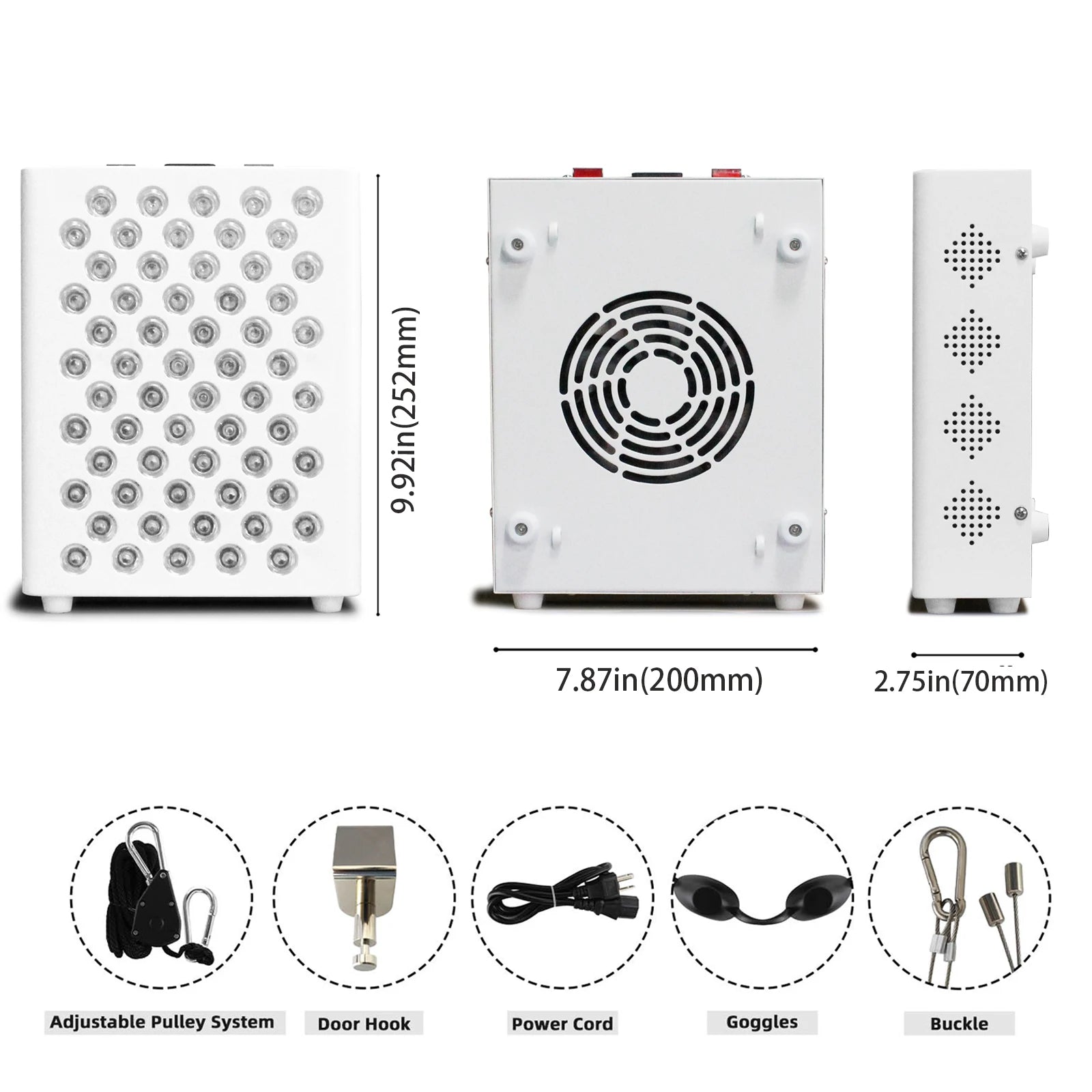 New 300W 500W 1000W 1500W Full Body Red Light Therapy Panel 630nm 660nm 810nm 850nm Infrared Therapy Lamp