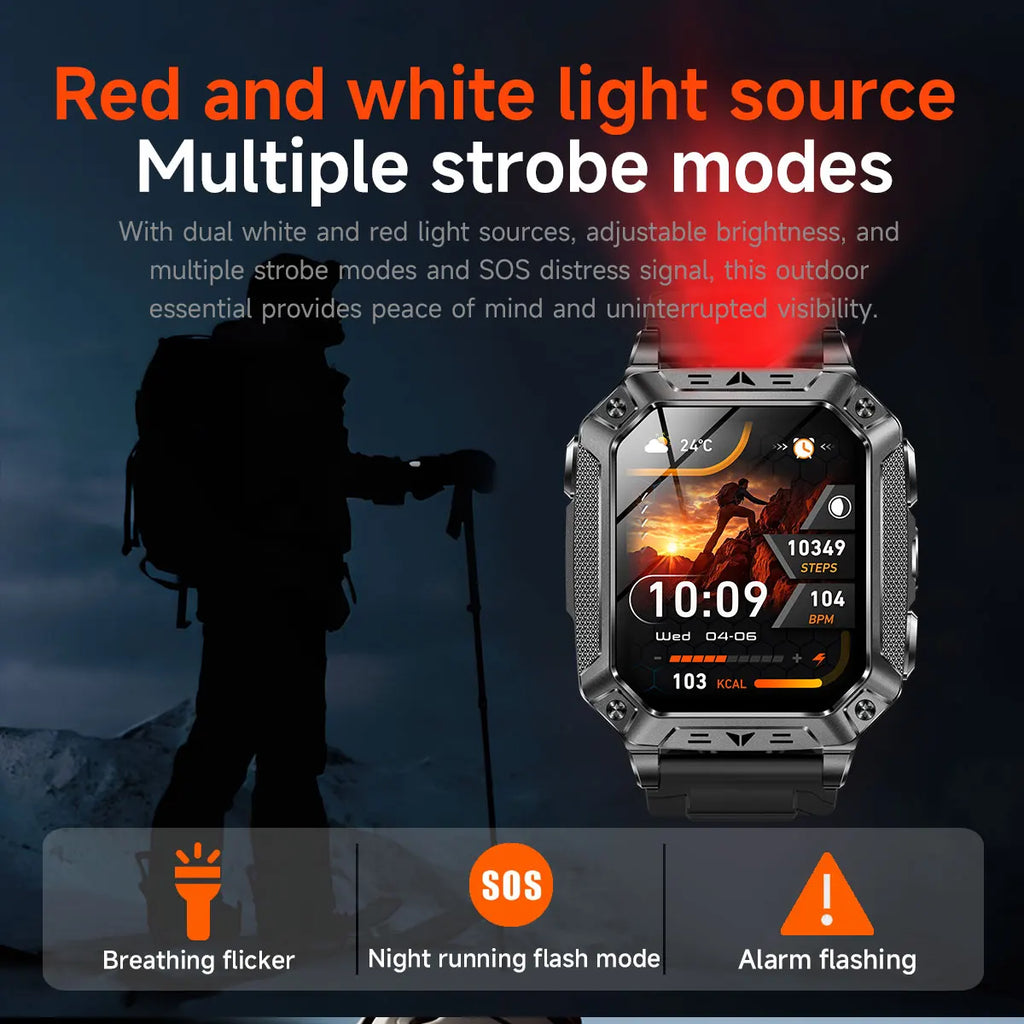 YLL-AK86 Outdoor Sport for Smart Watch Fitness Tracker Sleep Tracker IP67 AMOLED Screen Heart Rate Monitor Magnetic Charging