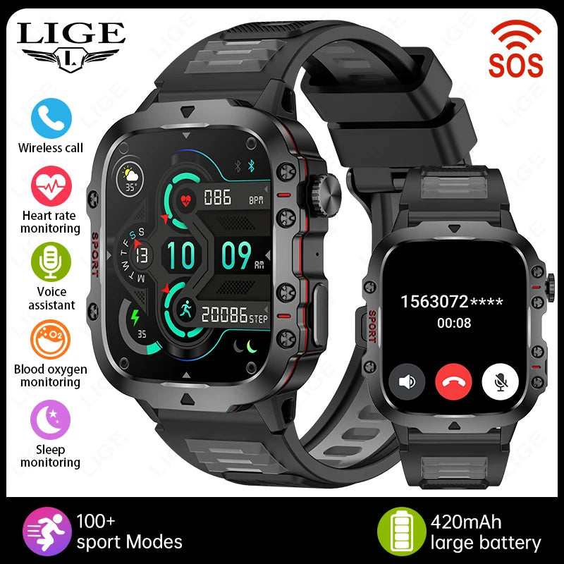 New Smart Watch For Men Women Bluetooth Call Heart Rate Sleep Monitoring 3ATM Waterproof Sport Smartwatch For Android IOS 2026
