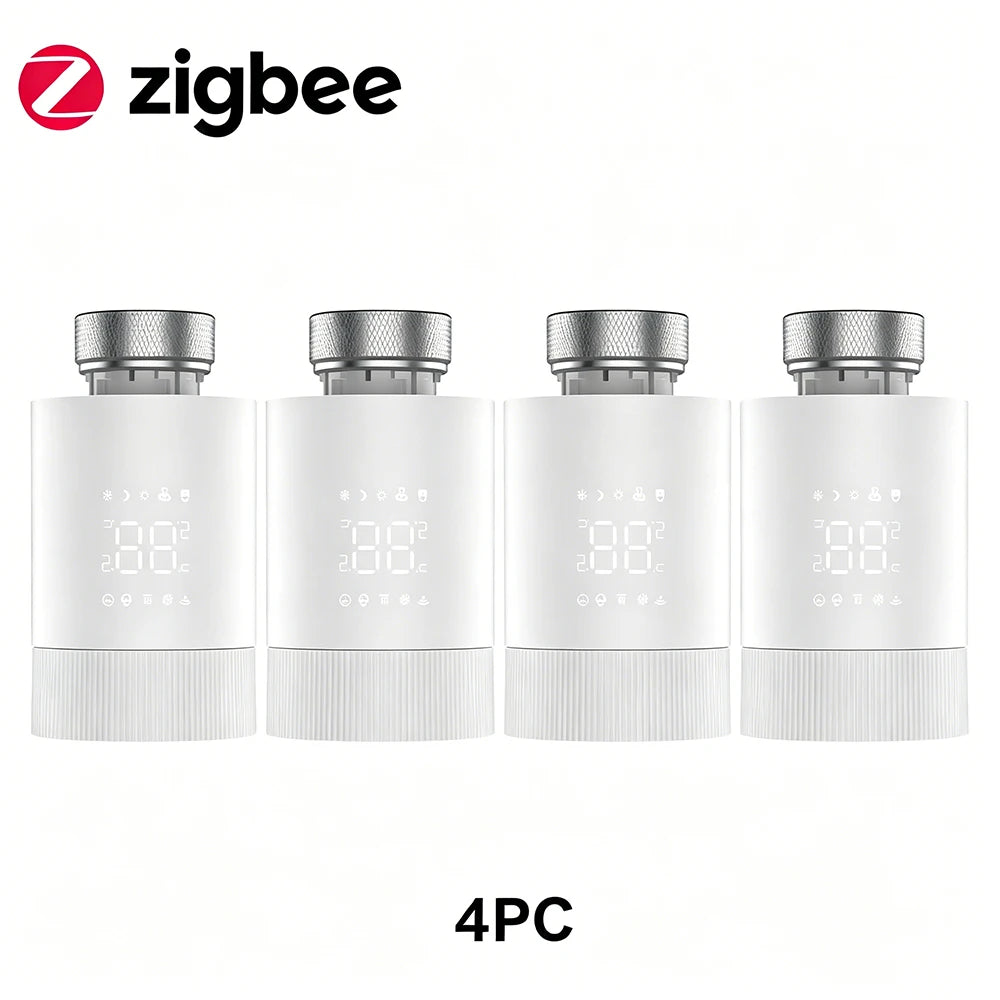 Tuya ZigBee3.0 Thermostat Radiator Actuator Smart TRV Thermostatic Valve Controller Works With Tuya Alexa Google Home Alice