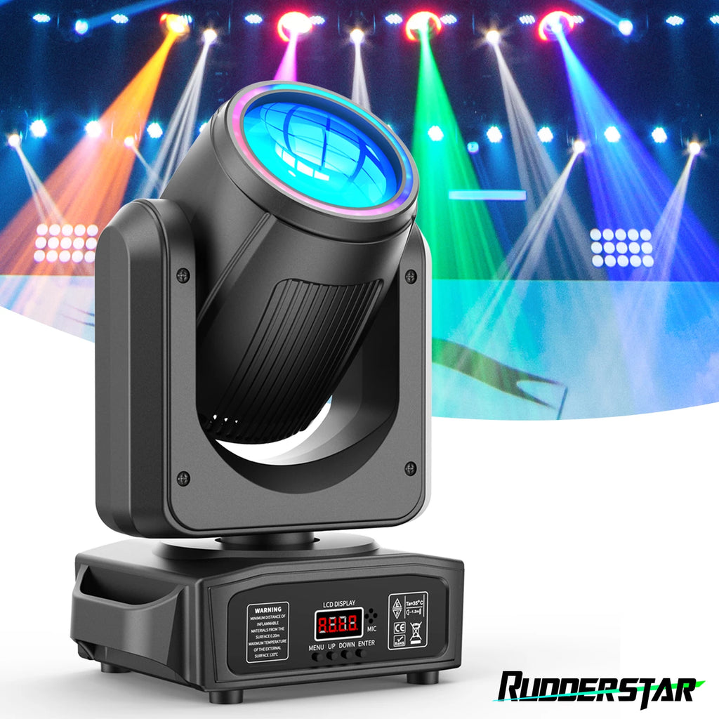 150W LED Moving Head Light RGB Beam Effect Lights DMX512 Stage Lighting Projector for Live Show Concert Bar Club Theater Wedding