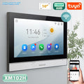 Tuya WiFi Intercom Monitor 7"/10" Touch Screen 4 Wire Motion Detection for HOMSECUR HD 1080P Video Doorphone Smart Home Security