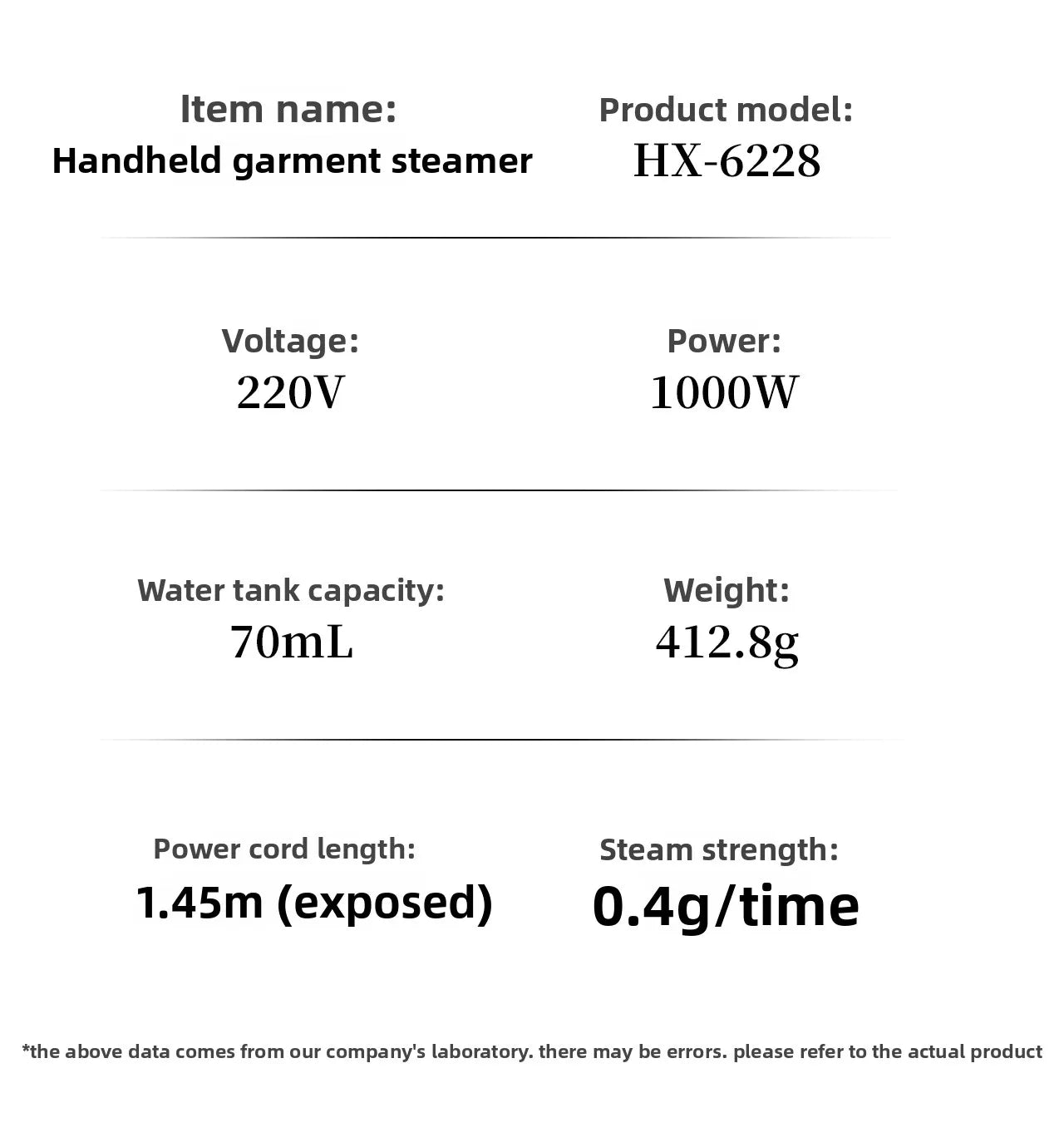 Tidesmit portable handheld steam iron for dry and wet garment care, compact laundry appliance showing side angle 42