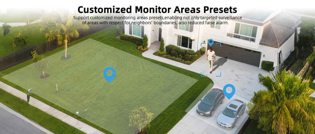 10K 20MP Home Security Outdoor WiFi Camera 4 Lens 4 Screen 360° 16X Zoom CCTV Wireless Surveillance PTZ Cam Security Protection