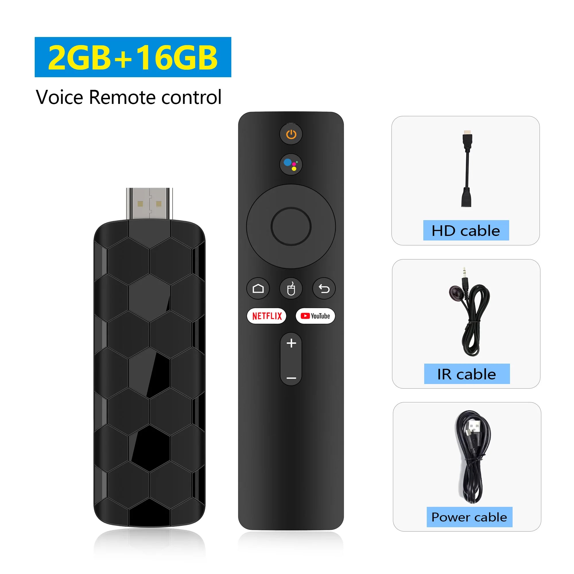 Android TV Stick 8GB 128GB 4K Streaming Box with Voice Remote R3 Plus 2G16G VI Tidesmit