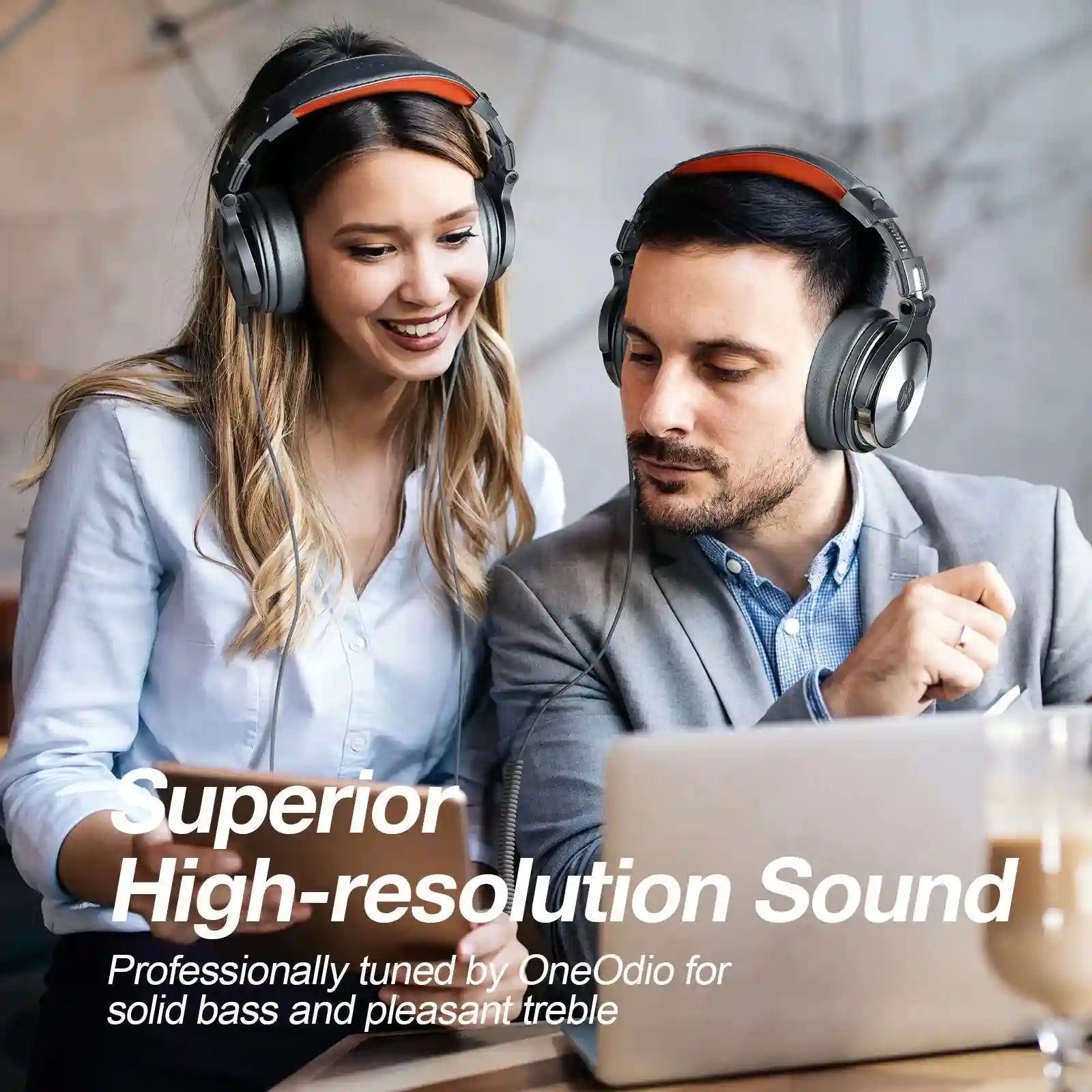 Studio Monitor Over-Ear Headphones - Foldable Pro Audio Tidesmit Tidesmit