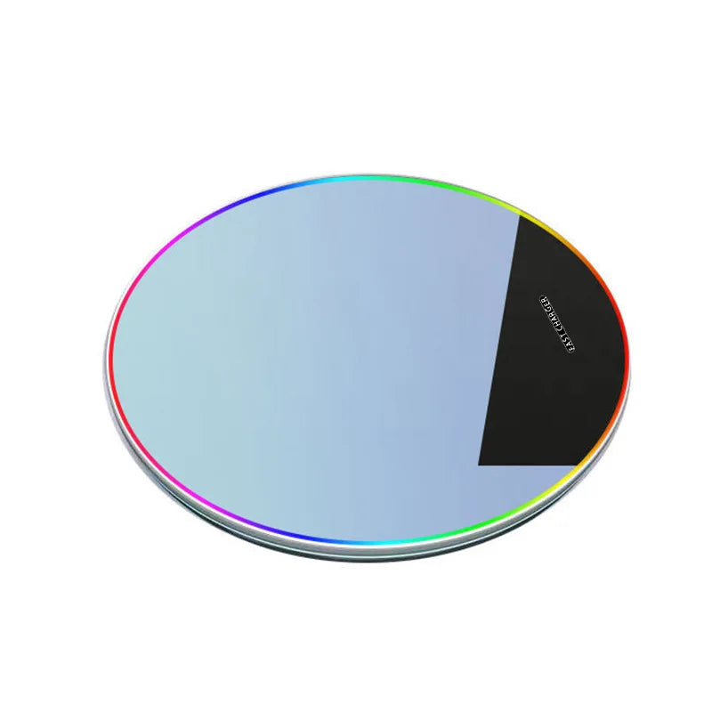 15W Qi Certified Wireless Charger Pad for iPhone and Samsung - Black Black Tidesmit