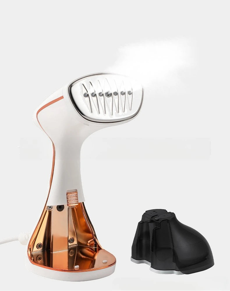 Tidesmit portable handheld garment steamer showing steam nozzle and water tank for home and travel clothes ironing
