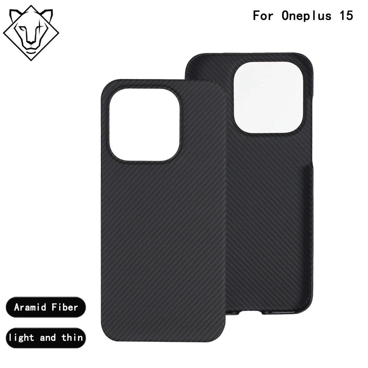OnePlus 15 Aramid Fiber Case | Slim 600D MagSafe Shock-Absorbing Cover 600D BigHole OnePlus 15 Tidesmit