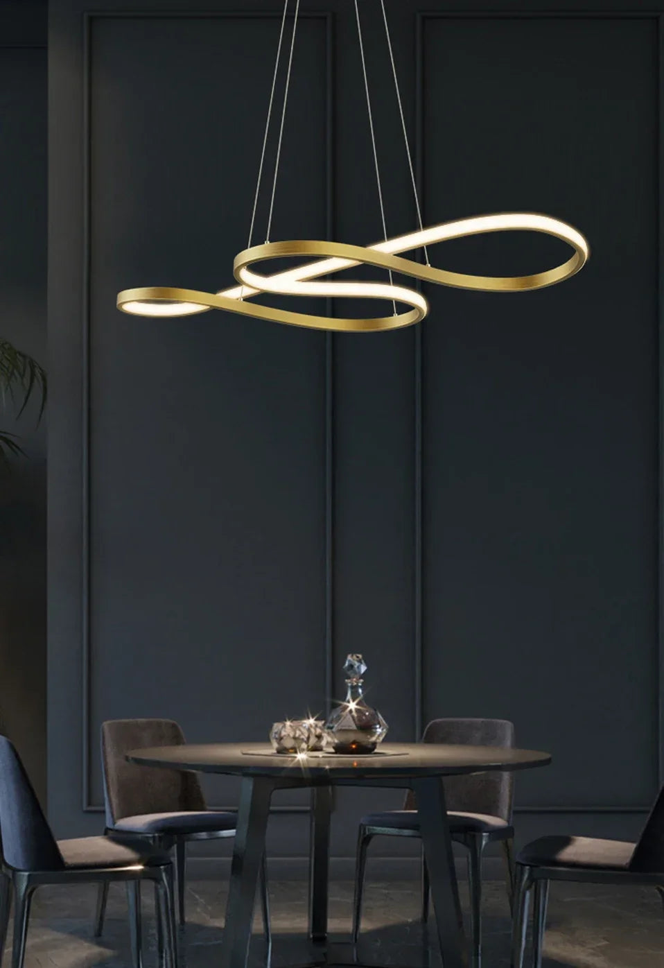 Modern Nordic LED Ring Light | Dimmable Minimalist Home Lamp 92cm Tidesmit