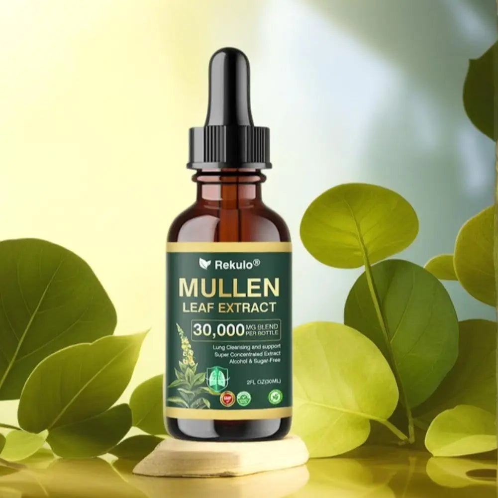 Fast Absorption Lung Clean Drops Natural Mullein Leaf Extract 30000mg Daily Respiratory Care Drops
