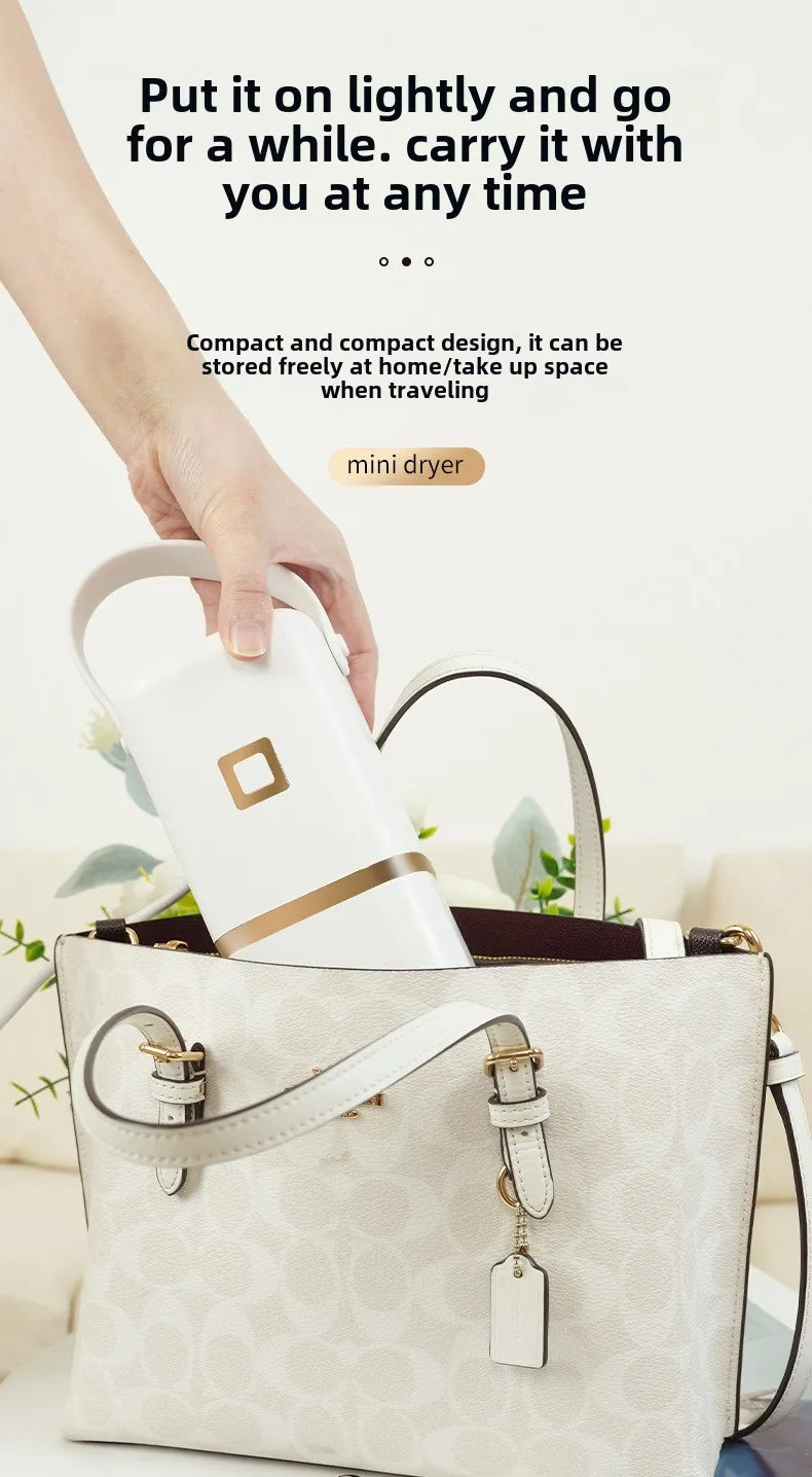Tidesmit portable compact electric clothes dryer showing foldable design for convenient laundry in small dormitories