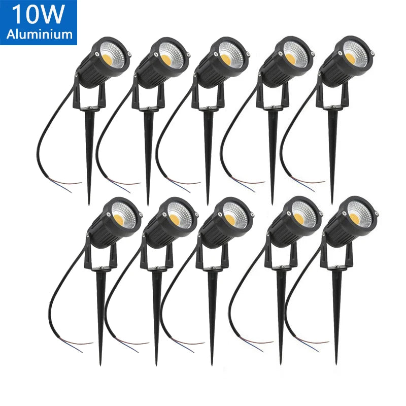 LED Garden Lights Outdoor Waterprof Lawn Lamp 220V110V12V 5W10W15W20W Landscape Spike Bulb IP65 Led Light Garden Path Spotlights