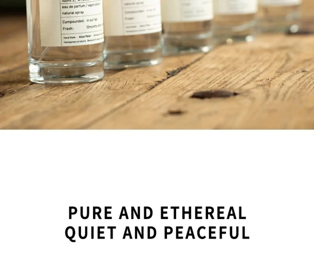 Unisex 100ml Eau de Toilette in minimal glass bottles. Bergamot & sandalwood scent for men and women. Fresh perfume.