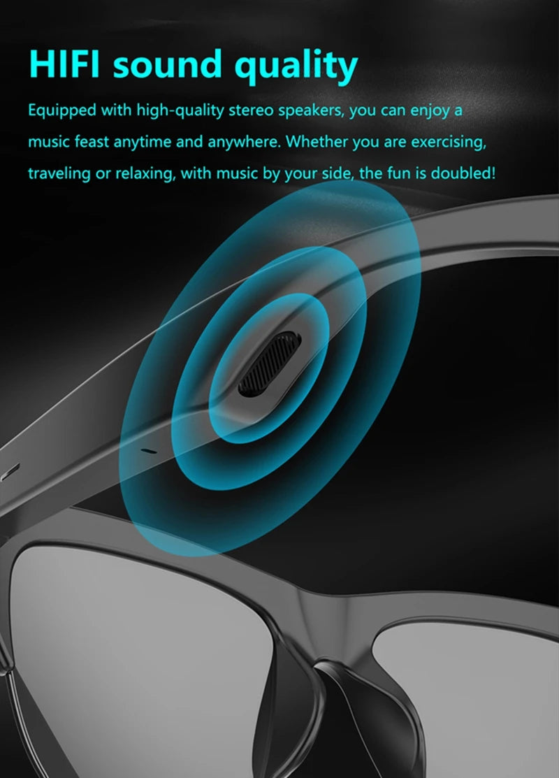 Bluetooth Smart Glasses: Wireless Audio Sunglasses for Immersive Sound Tidesmit