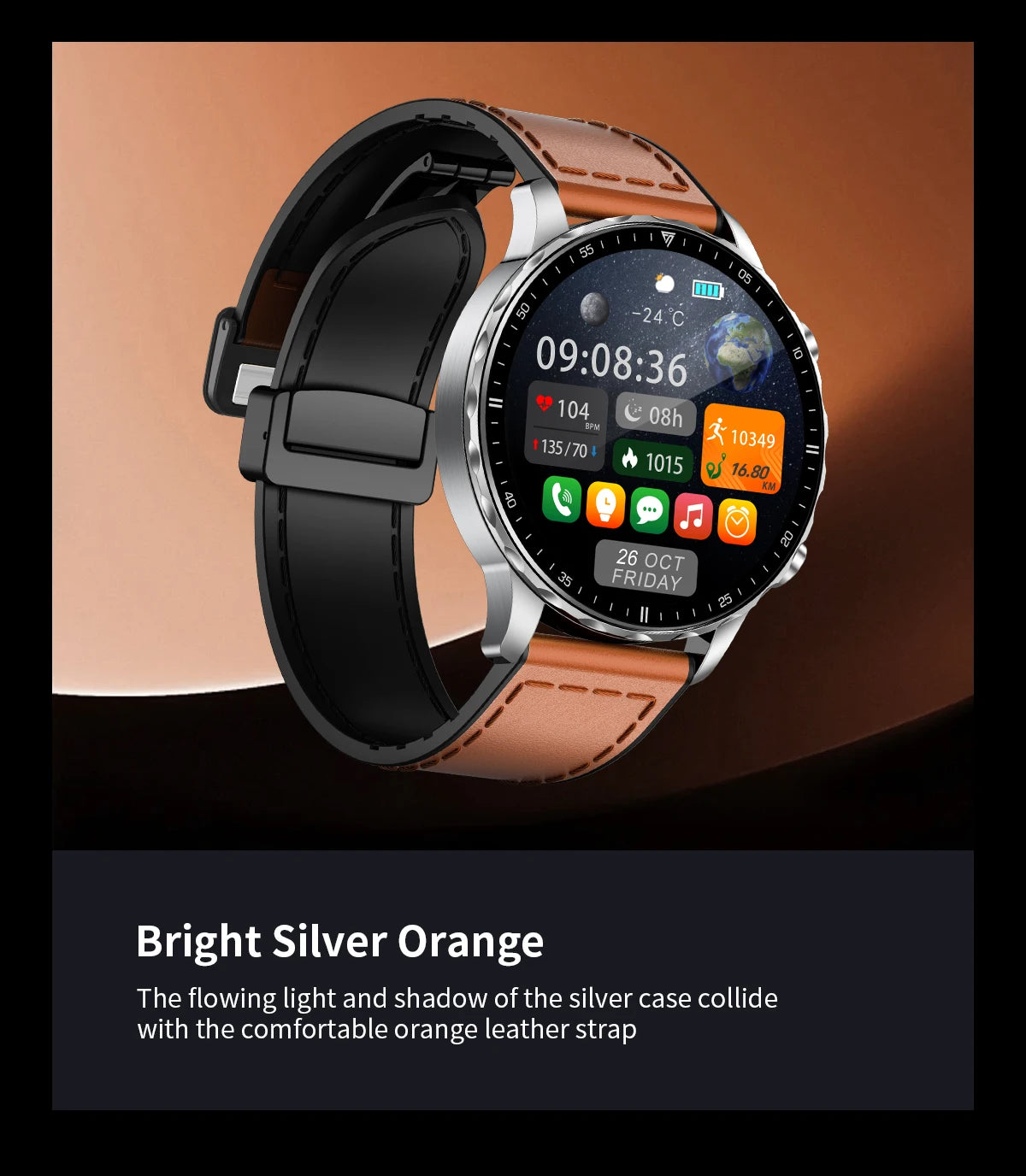 LIGE 2026 New Outdoor Sports Smart Watch Men 1.85“ HD Screen Heart Rate Bluetooth Call IP68 Waterproof Business Smartwatch Men