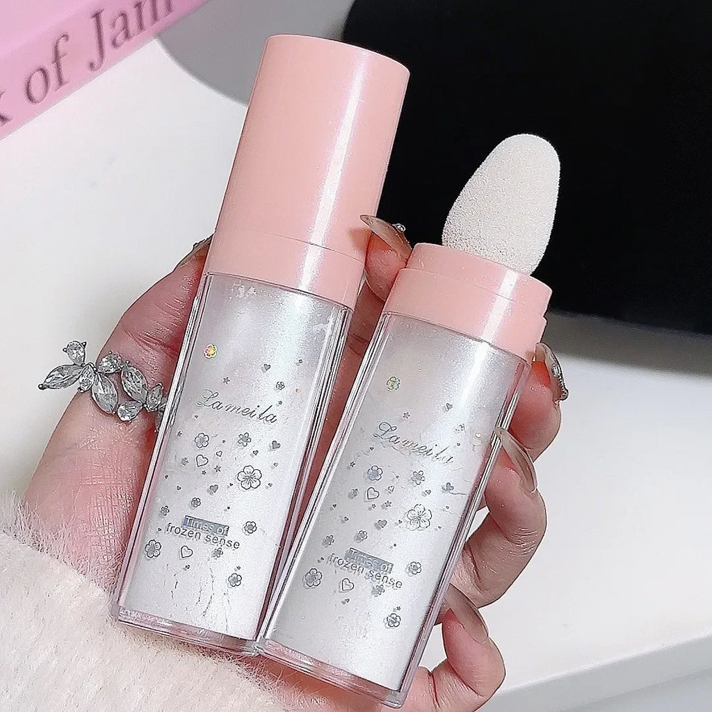 Tidesmit 3-color glitter powder highlighter for radiant face makeup featuring shimmer glow and natural body contouring