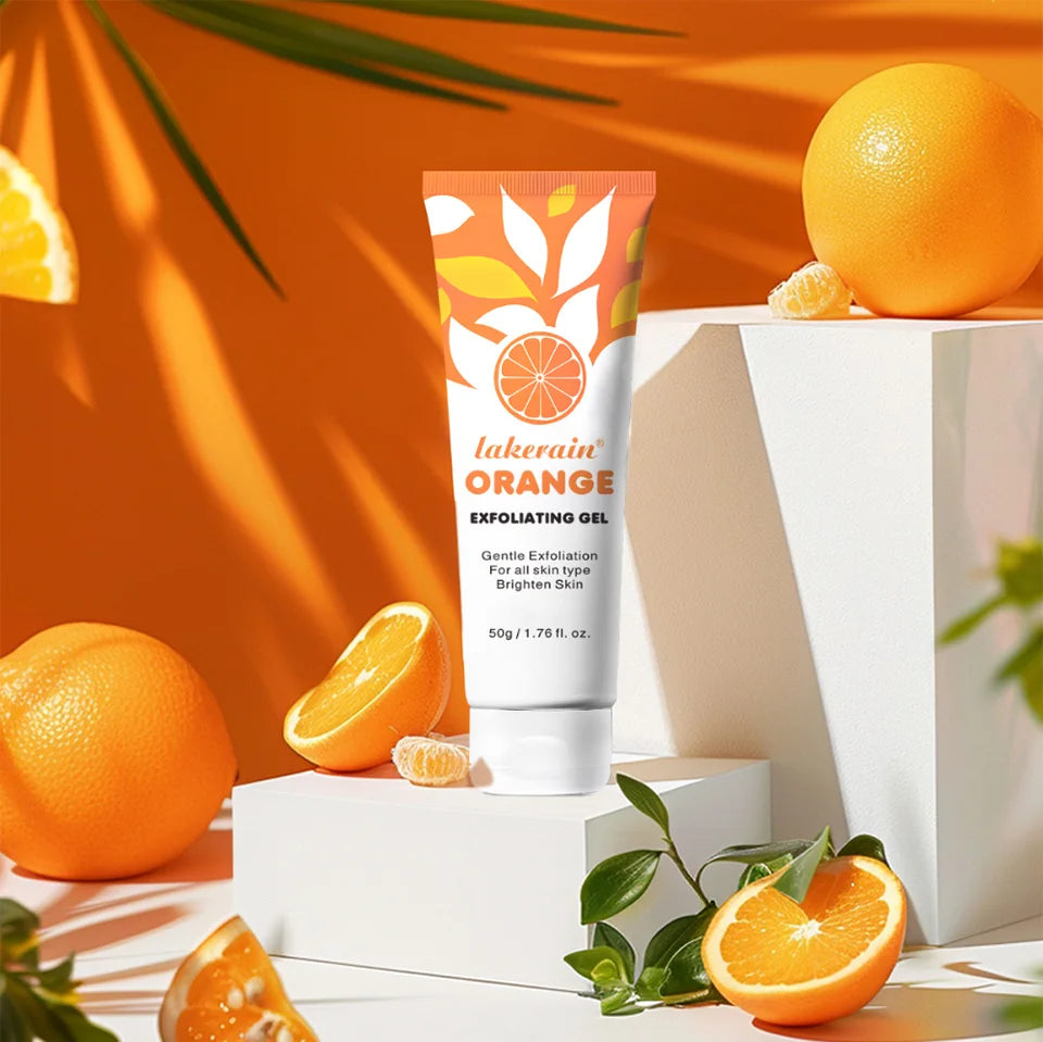 Orange Peeling Gel Body Exfoliator - Natural Deep Cleansing 50g Scrubs Treatments Tidesmit
