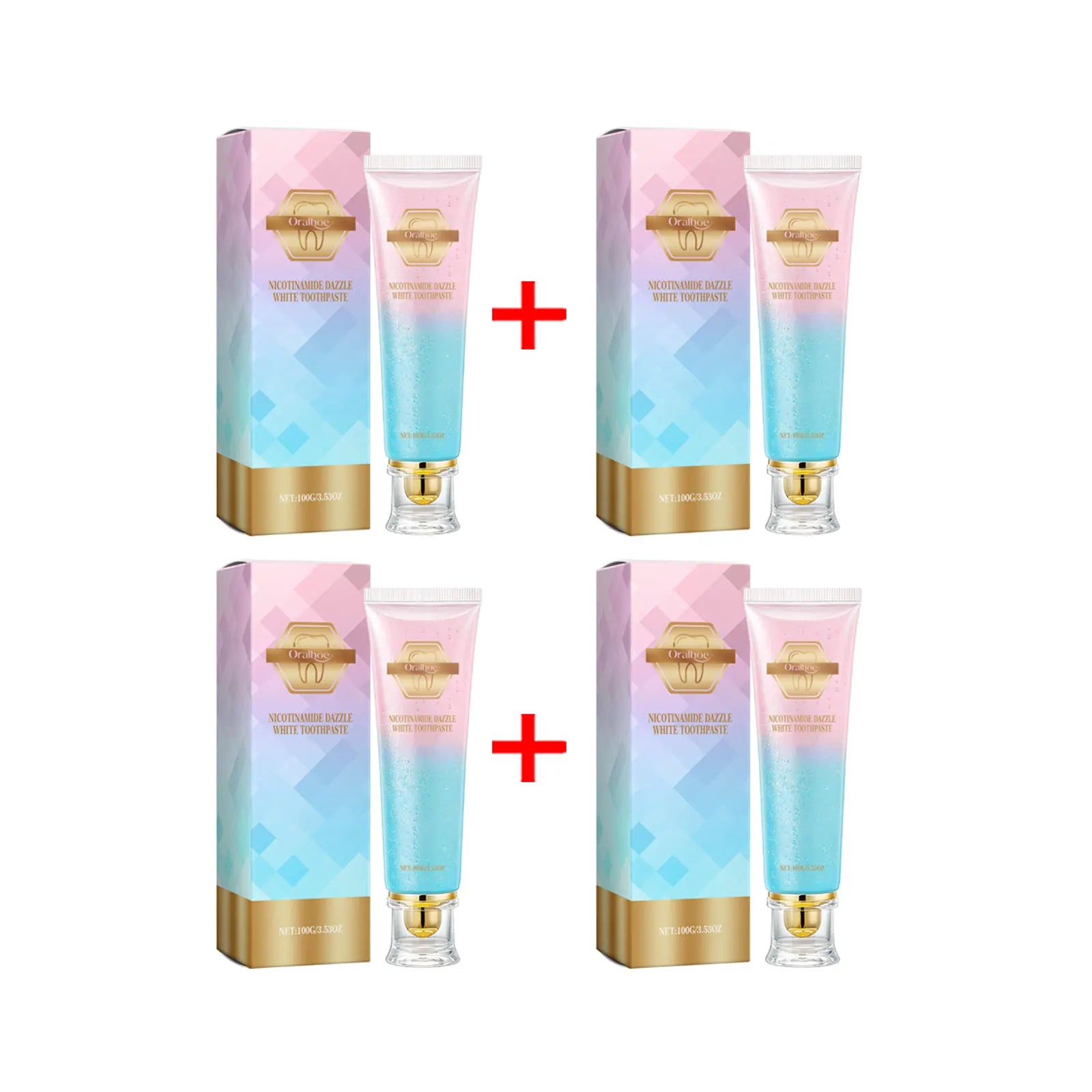Tidesmit Niacinamide whitening toothpaste for plaque removal, stain cleaning, and fresh breath oral care.