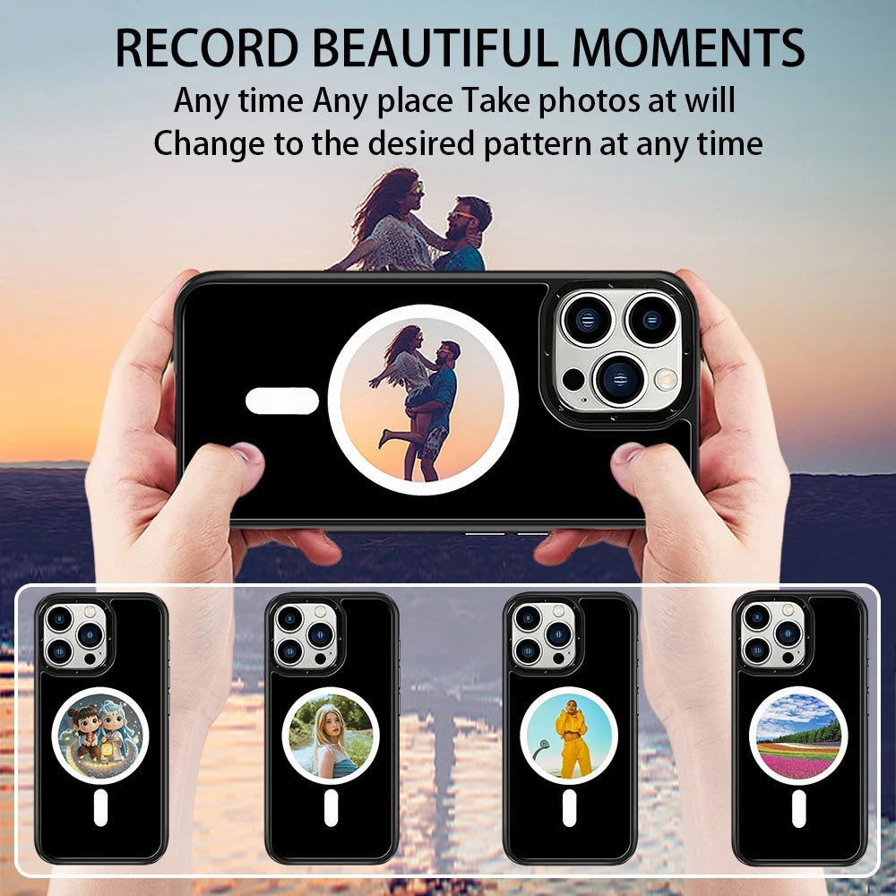 E-ink Phone Case for iPhone 16 Pro Max with MagSafe DIY Custom Display Tidesmit
