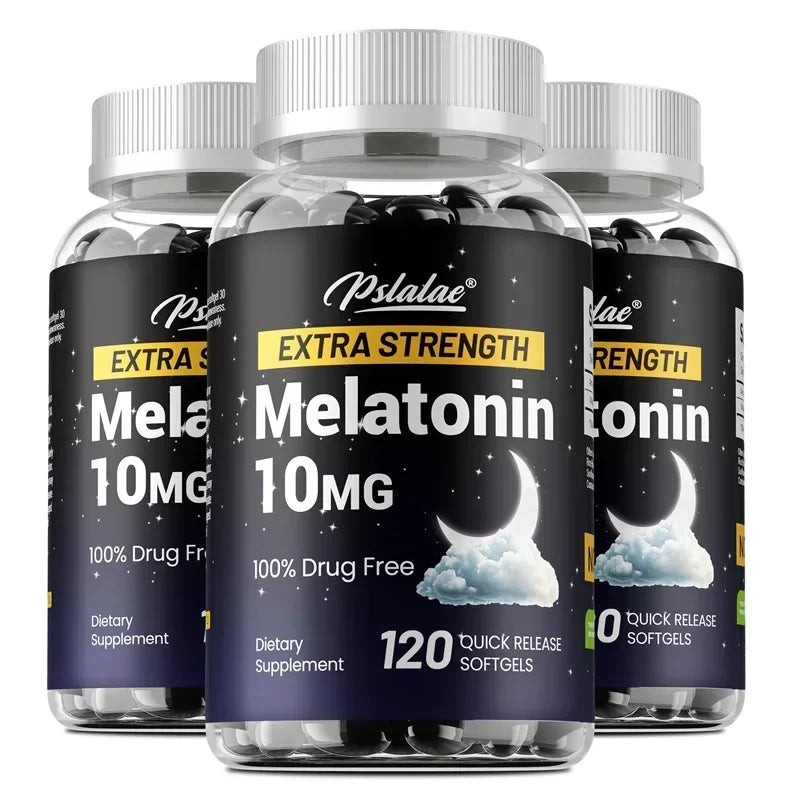 Extra Strength Melatonin - Supports Healthy Sleep Cycles, Improves Sleep Quality, Maintains Gut Health, and Boosts Immunity