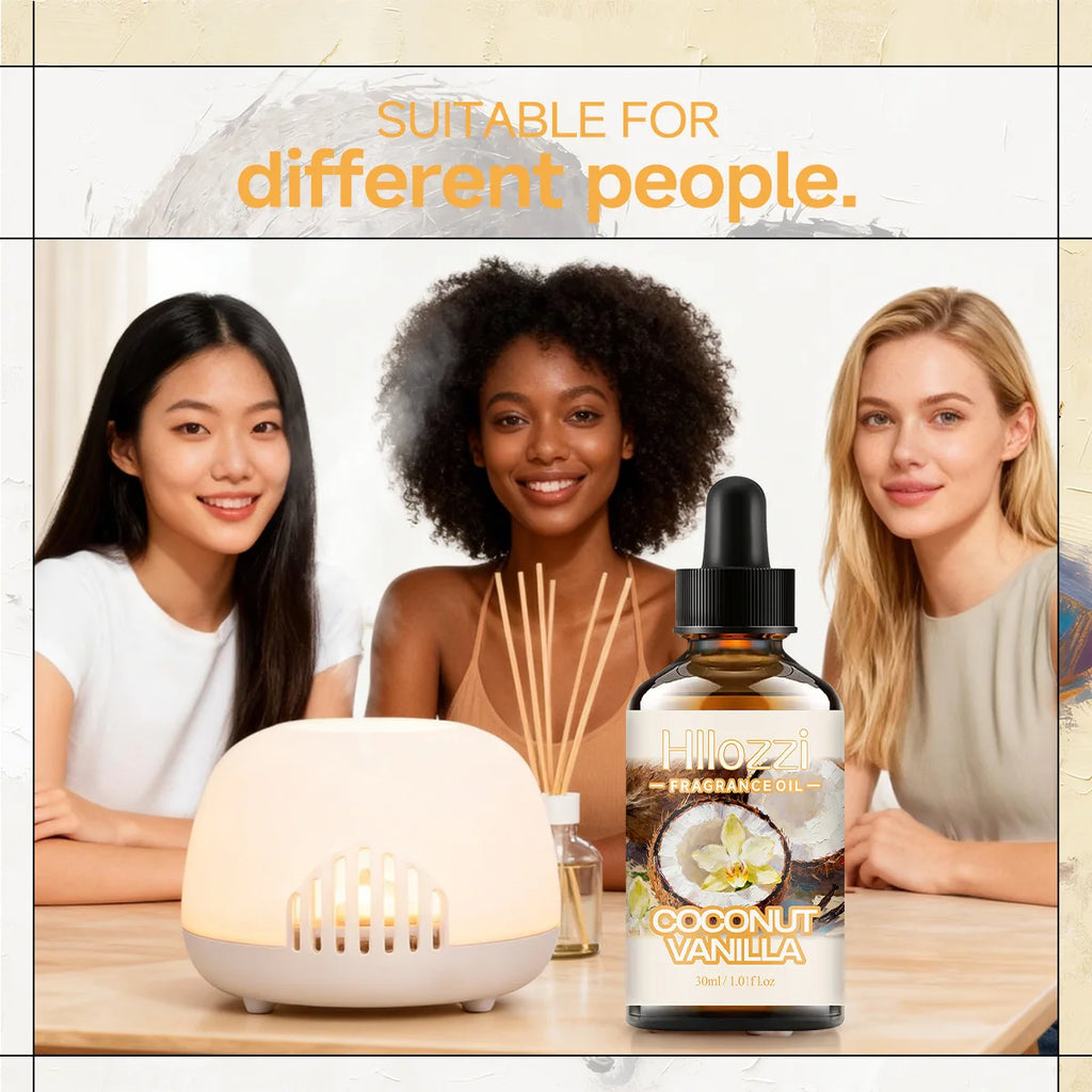 COCONUT VANILLA FRAGRANCE OIL: For aromatherapy, diffusing, fargrance and candle Scented Candle.