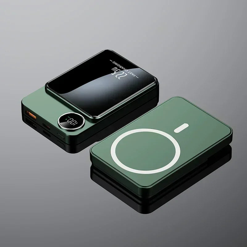 Magnetic Wireless Power Bank 20000mAh | PD Fast Charging Tidesmit Green Tidesmit
