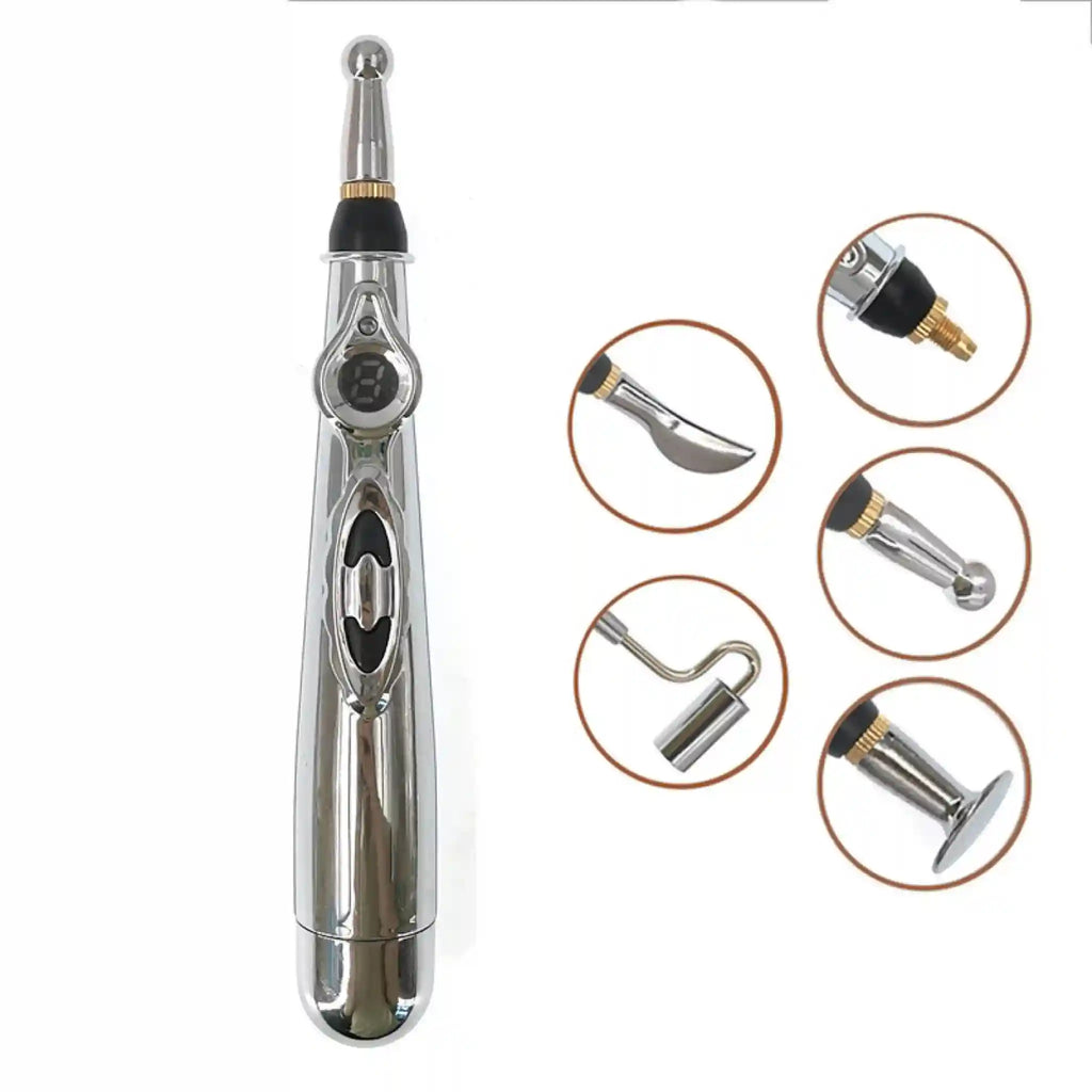Electronic Acupuncture Pen for Pain Relief - Tidesmit Wellness Tool Relaxation Treatment 5 heads-OPP Tidesmit