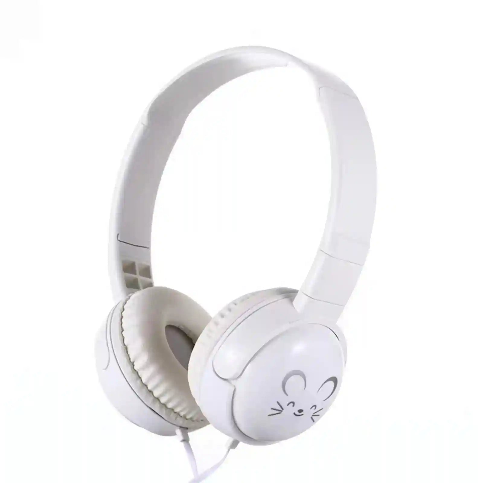 Wired Over-Ear Headphones for Kids with Mic, Adjustable Fit, Blue WHITE Tidesmit