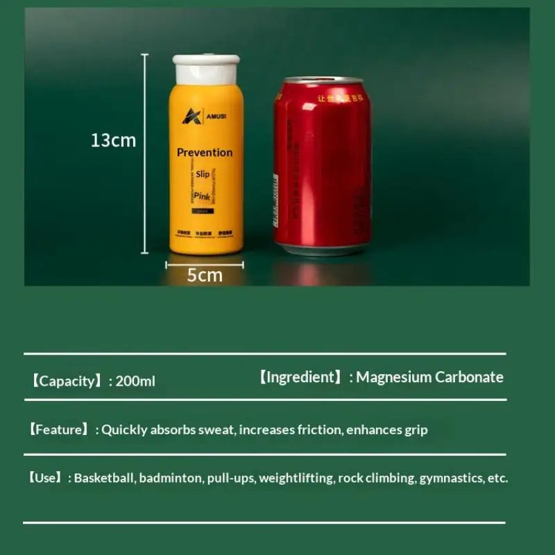 【M】200ML Fitness Anti-skid Magnesium Powder Horizontal Bar Weightlifting Magnesium Powder Gym Exercise Anti-slip Magnesium Chalk