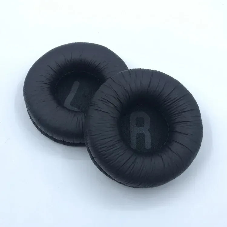 1 Pair Soft Earpads for JBL Tune 500BT T450BT T600 Headphones Protein Leather Foam Ear Pad Pillow Cover Cushion Replacement black Tidesmit