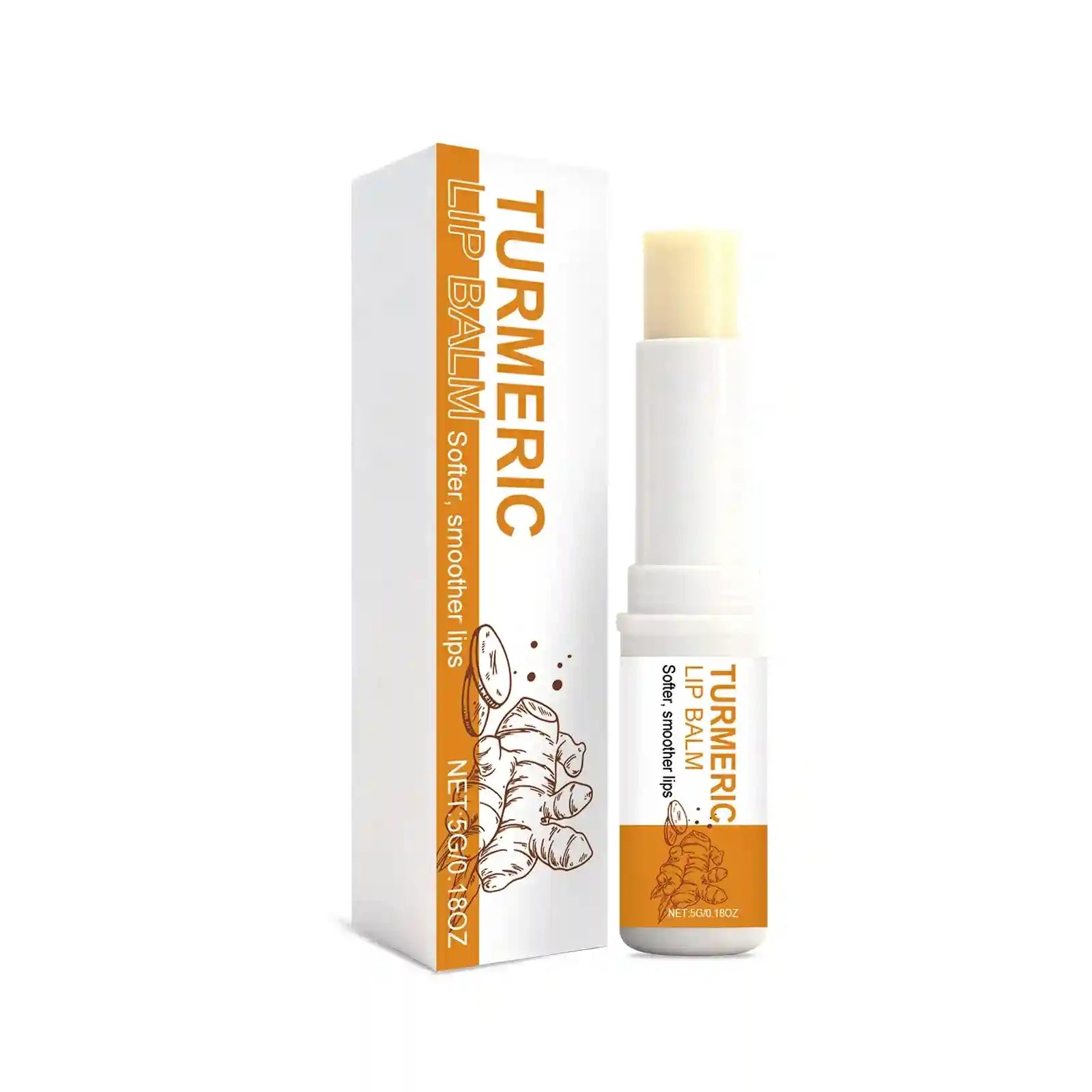 Turmeric Lip Balm – Moisturizing Dark Lip Treatment by Tidesmit Lip Care 5g Boxed Tidesmit