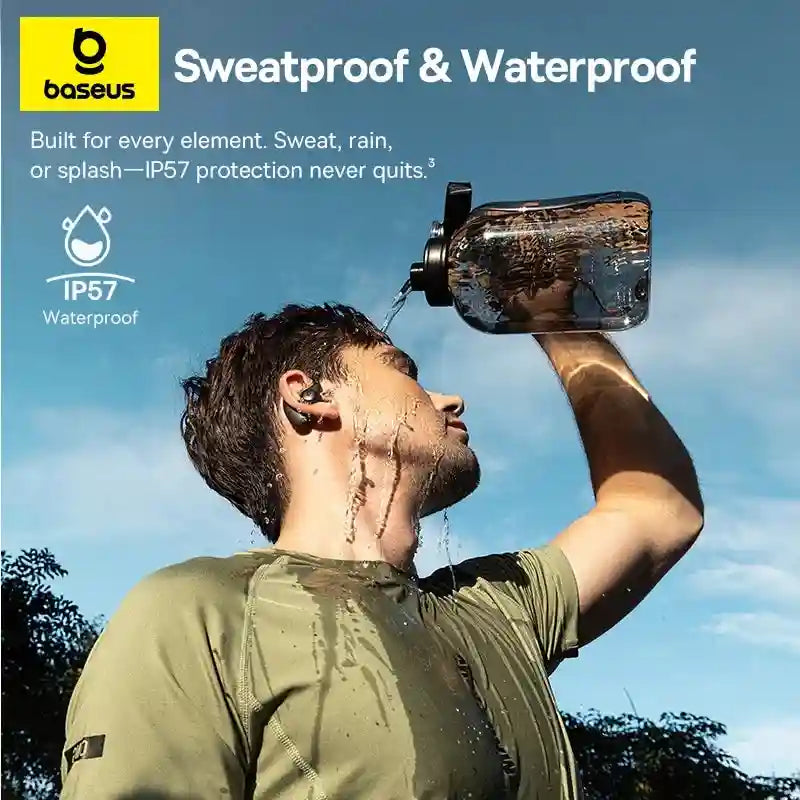 Wireless Sport Earbuds: Bluetooth 5.4 Hi-Res Open-Ear Headphones Tidesmit