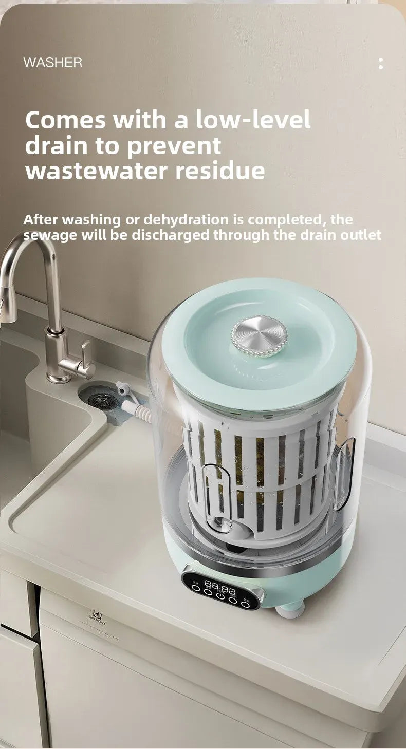 HUIBAOGE Mini Portable Washing Machine USB 20V