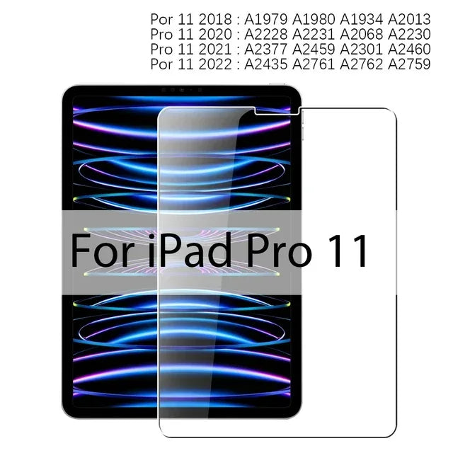 iPad Tempered Glass Screen Protector: 9H Hardness Anti-Scratch Shield FOR IPAD PRO 11 Tidesmit