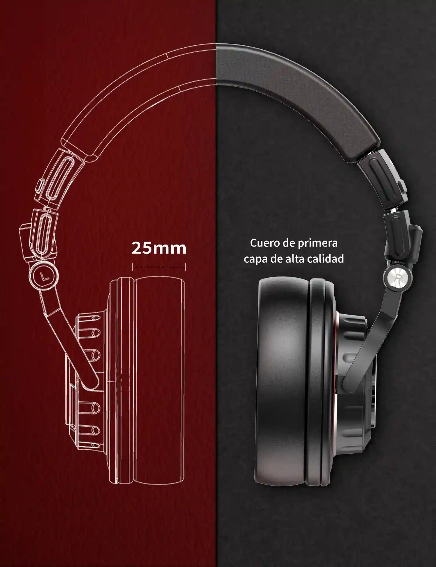 Wired Studio Monitor Headphones - Tidesmit Ti660x Professional Audio Tidesmit