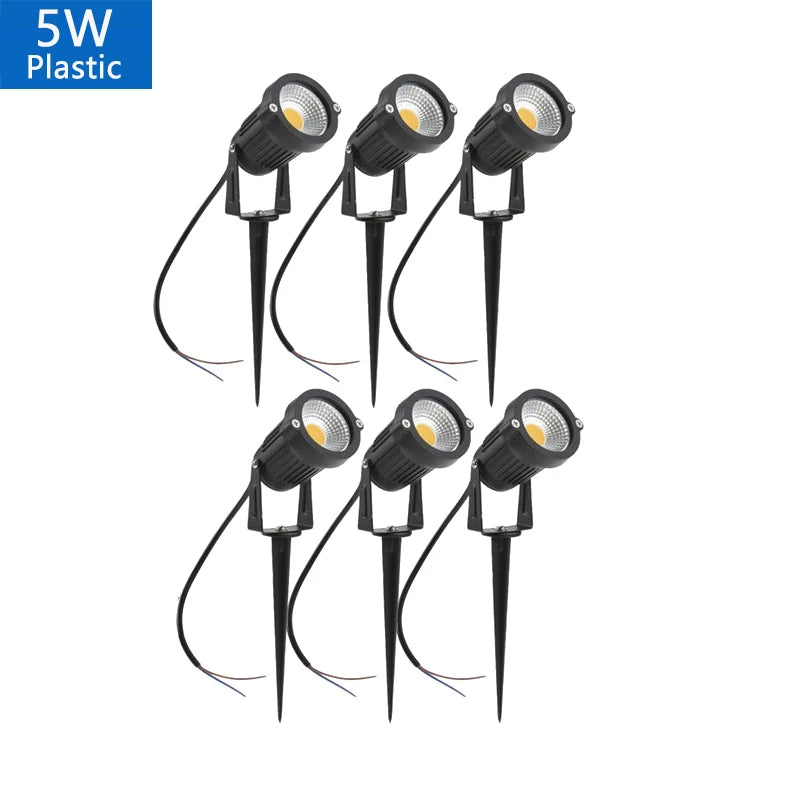 LED Garden Lights Outdoor Waterprof Lawn Lamp 220V110V12V 5W10W15W20W Landscape Spike Bulb IP65 Led Light Garden Path Spotlights