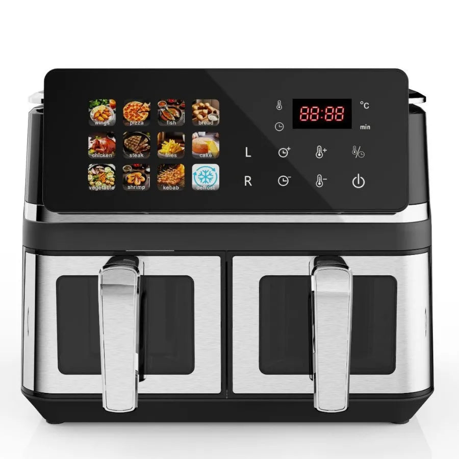 10L High-Quality Digital Air Fryer Smart Oven with Touch Screen Stainless Steel Multifunctional Oil-Free Food Preparation Applia