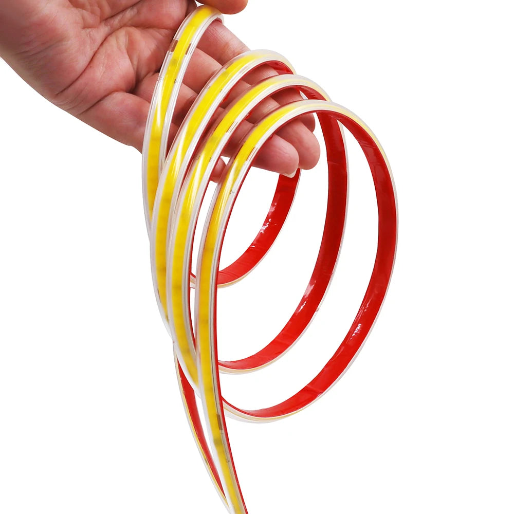 220V RA90 COB LED Strip Light Bright Waterproof Driver Build In 10cm Can Be Cut 240LEDs/M Flexible Adhesive Tape Home Decoration