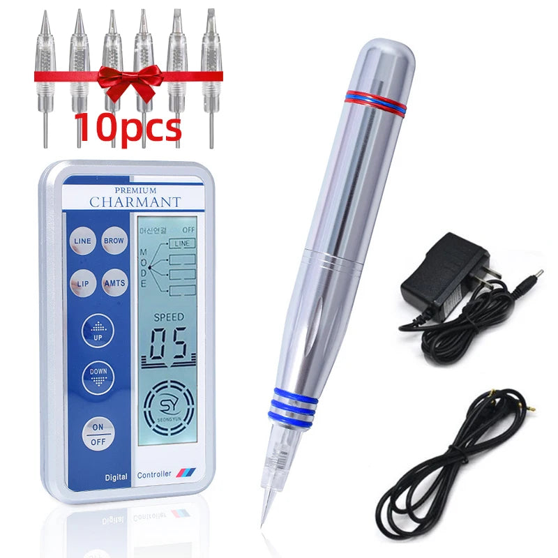 PMU Machine Rotary Pen Kit for Eyebrow and Lip Semi-Permanent Makeup Permanent Makeup Machines Tidesmit
