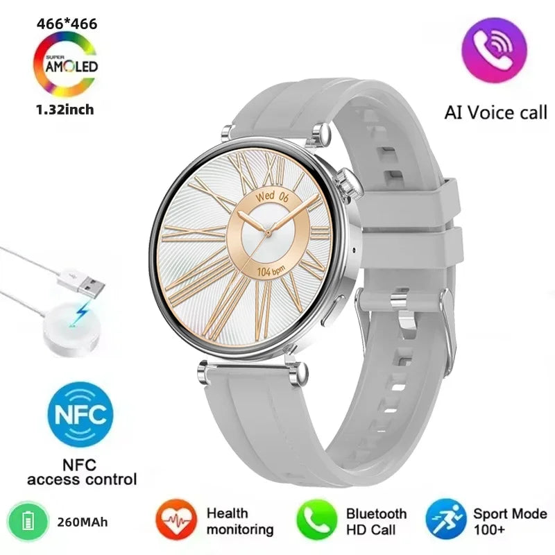 2026 New For Original Watch Mini Women Smartwatch GPS motion trail NFC 466*466 HD Full screen touch Ladies Smartwatch