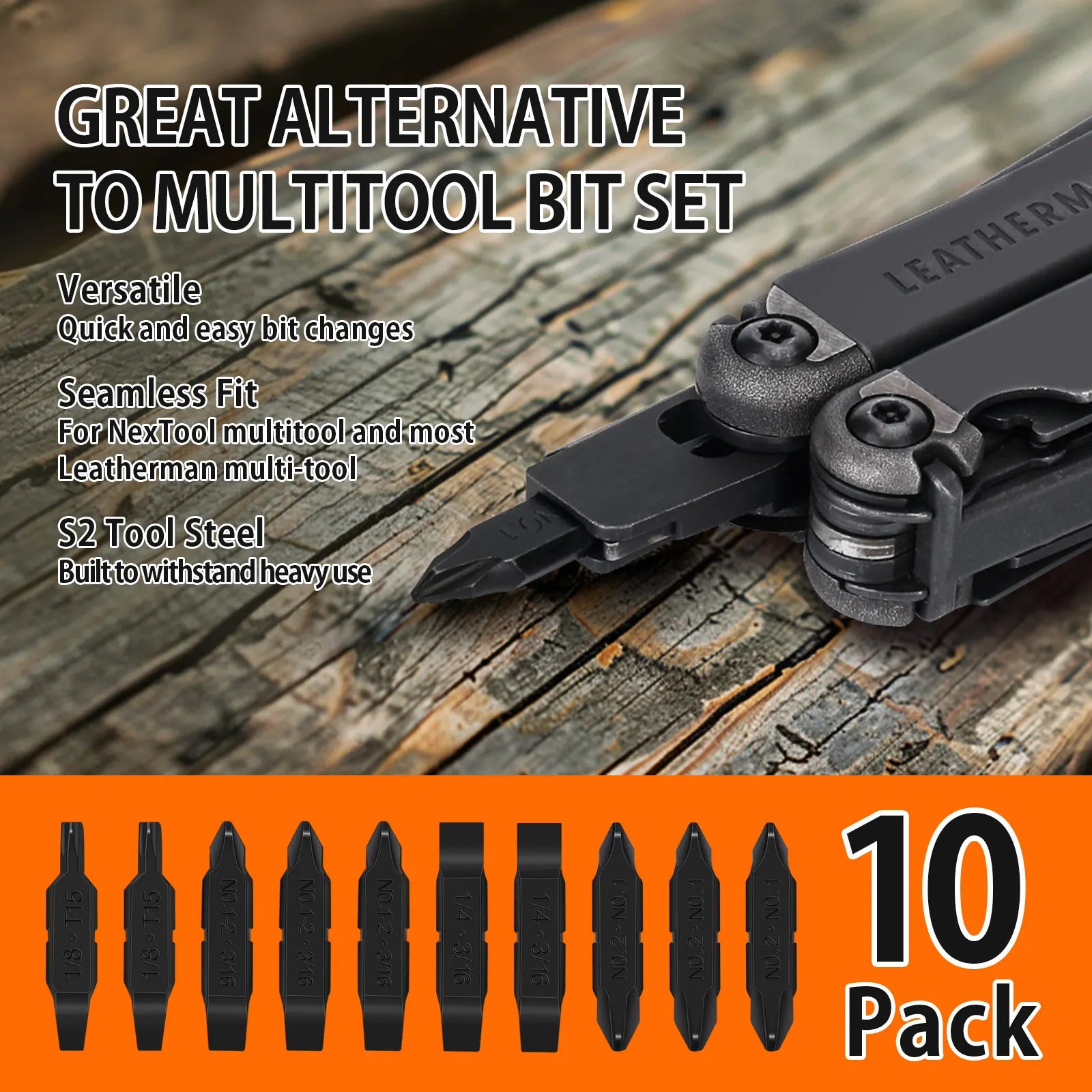NexTool 20 Types of Hex Bit Accessory Kit Screwdriver Set for NexTool Pocket Tools E1 Flagship Captain Hand Tools Multi-tool