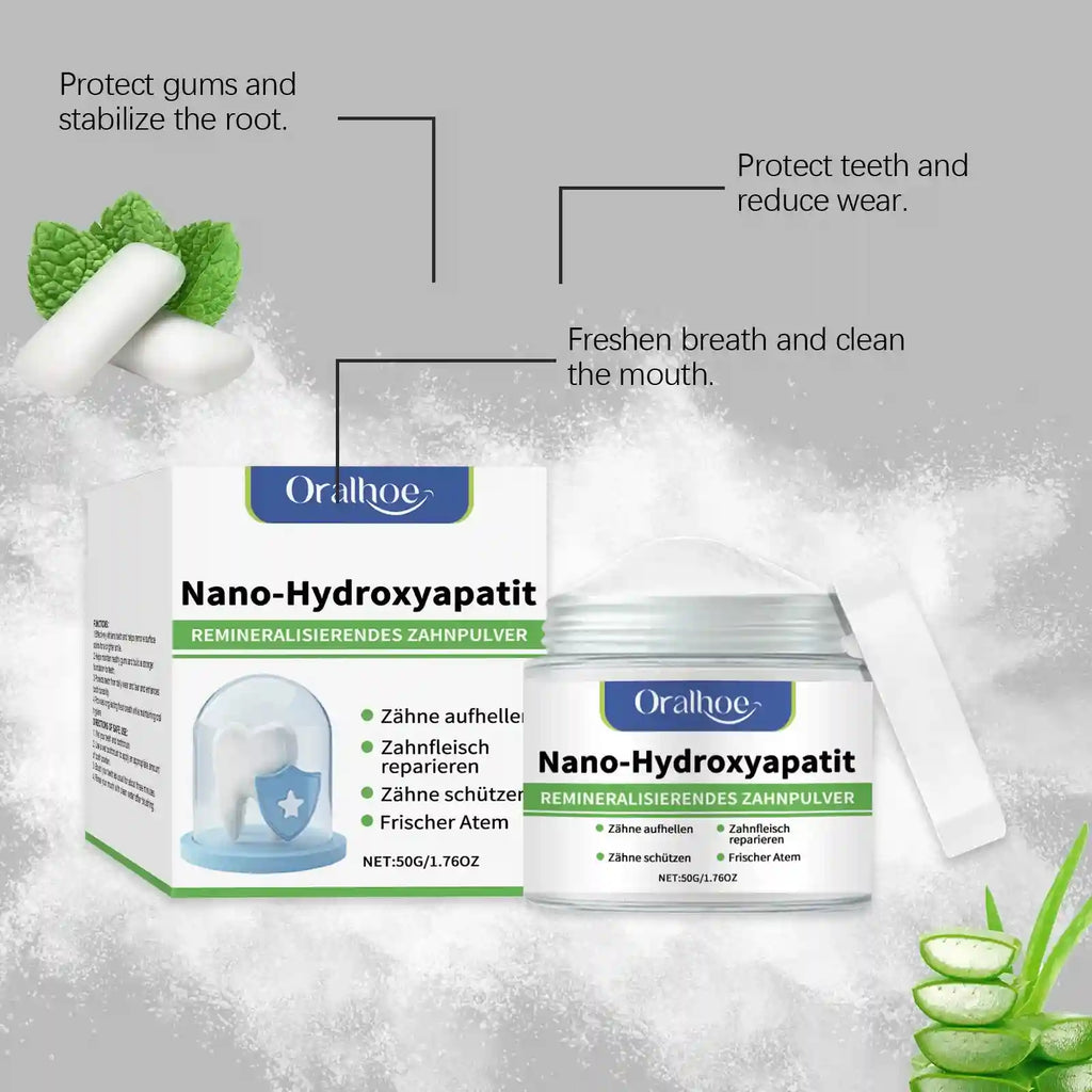 Tidesmit hydroxyapatite teeth whitening powder for professional stain removal and fresh breath dental care
